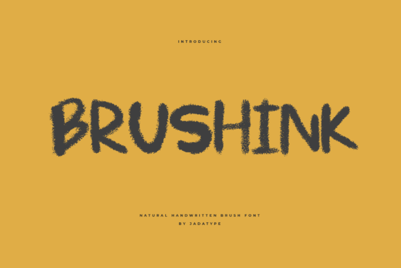 Brushink: A Handwritten Display Font for Modern Editorial Design