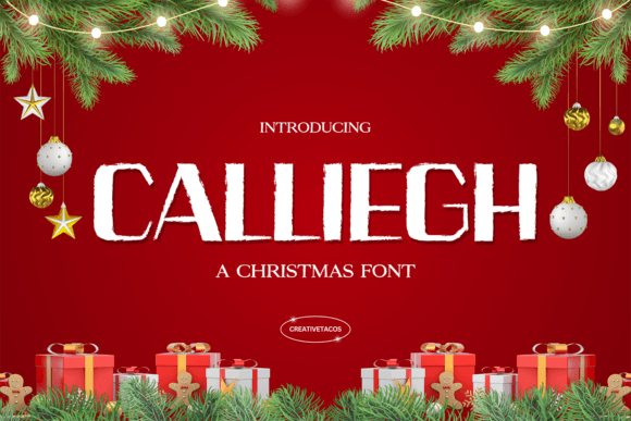 Calliegh: The Playful Display Typeface for Holiday Campaigns