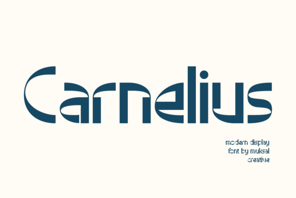 Carnelius: The Quirky Display Font That Stops Scrolling