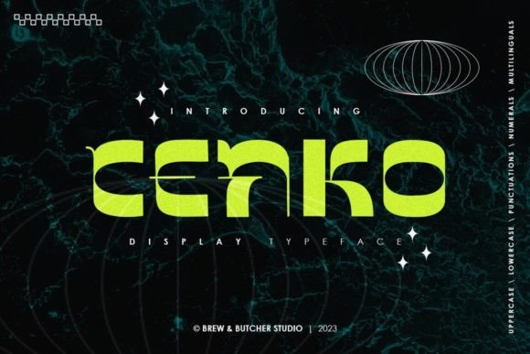 Cenko: The Unique Display Typeface for Handmade Product Labels