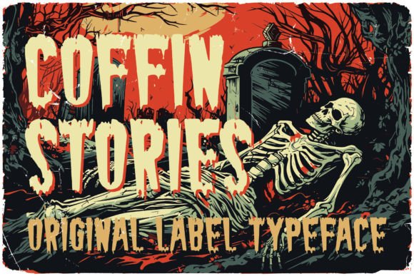 Coffin Stories: A Premium Display Font for 80s Horror Branding