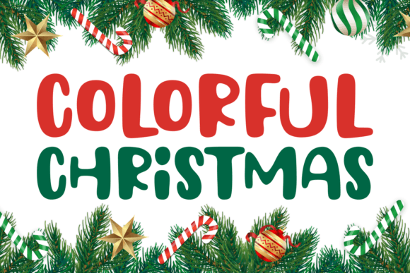 Colorful Christmas: The Bold Display Font That Elevates Small Business Branding
