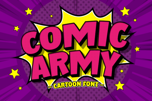 Comic Army: The Bold Typeface for Scroll-Stopping Campaigns