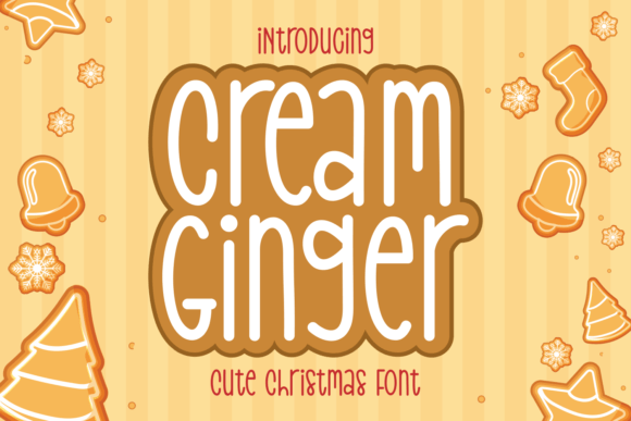 Cream Ginger: A Whimsical Display Font for Festive Editorial Design