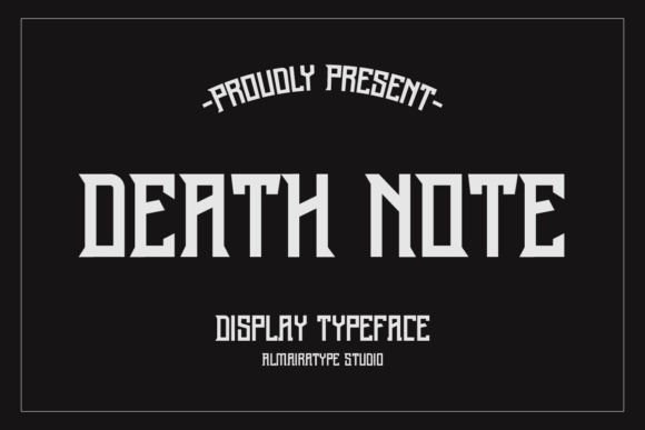 Death Note: A Bold Display Font for Modern Campaigns