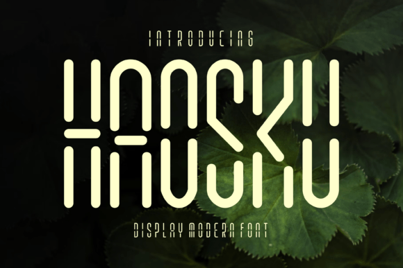 Haosku: A Modern Display Font for Digital Creatives