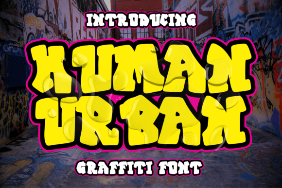 Human Urban: The Bold Graffiti Typeface for Street-Ready Branding