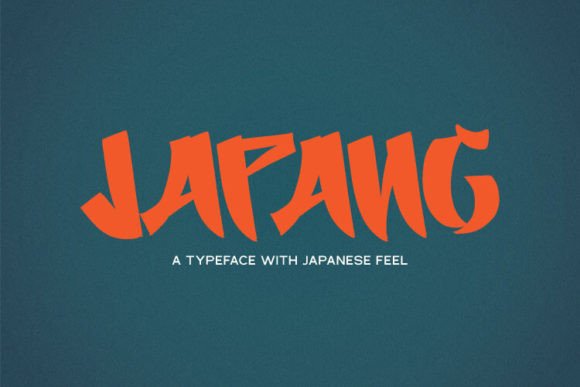 Japang: The Japanese-Inspired Display Typeface for Bold Campaigns