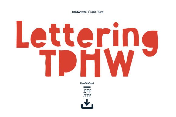 Lettering Tphw: The Perfect Display Font for Handmade Products
