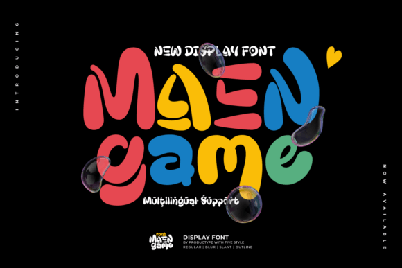 Maengame: A Display Font for Bold Brand Statements