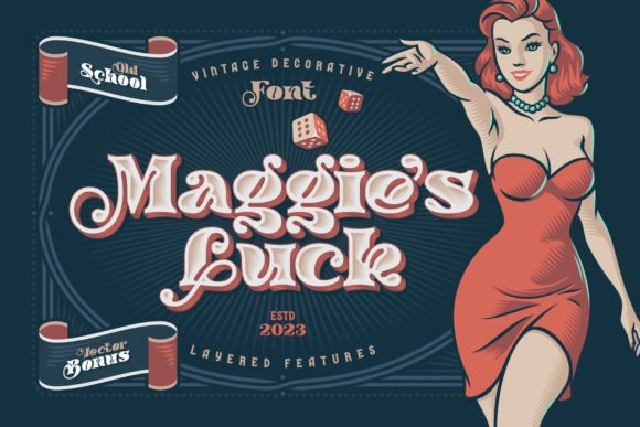 Maggie s Luck: The Vintage Display Font for Scroll-Stopping Campaigns