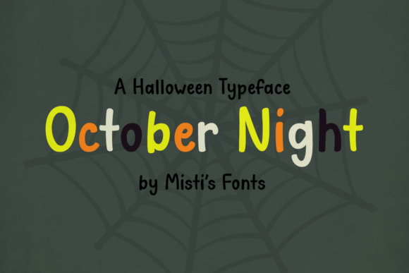 October Night: A Playful Display Typeface for Editorial Design