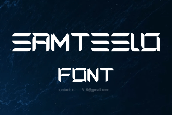 Samteslo: A Bold Display Font for Modern Brand Identity