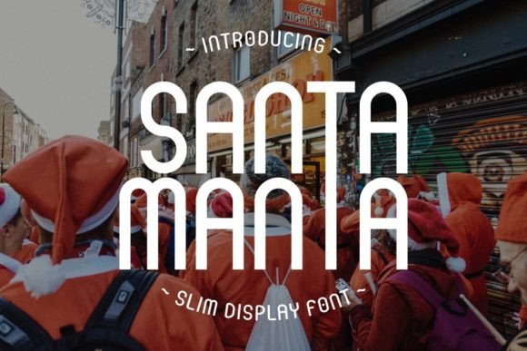 Santa Manta: The Premium Display Font for Festive Web Design