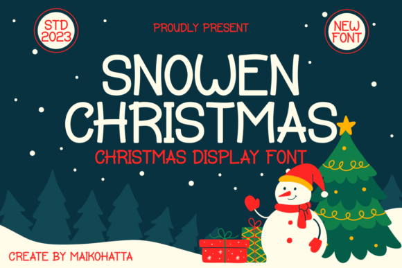 Snowen Christmas Font Review for Festive Editorial Design