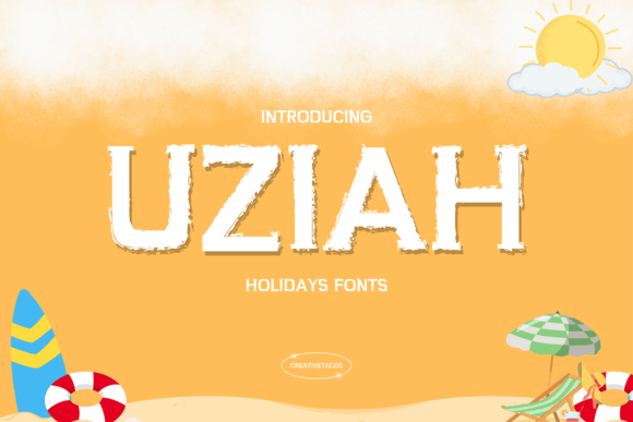Uziah: A Bold Brush Typeface for Festive Brand Identity