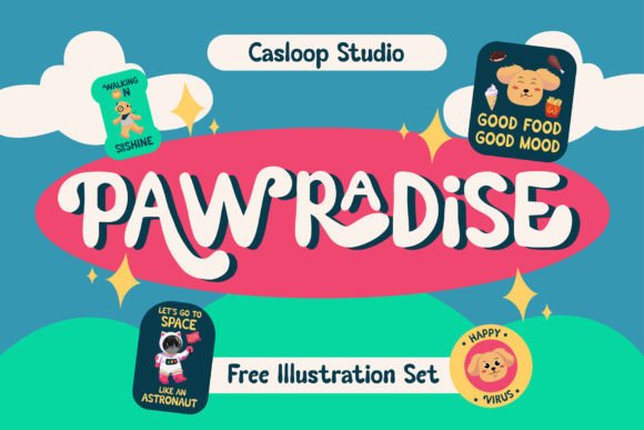 Why Pawradise Is the Perfect Display Font for Playful Editorial Design